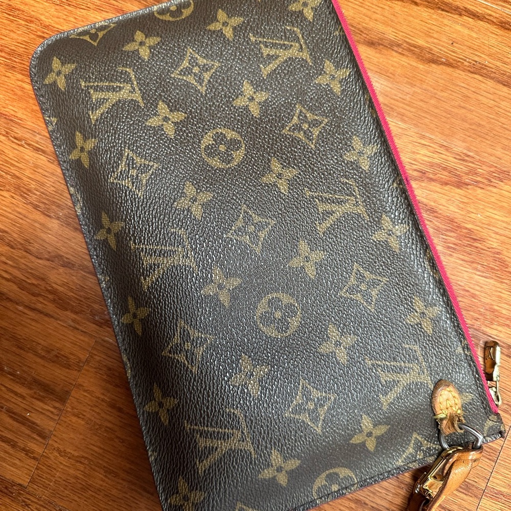 Louis Vuitton Monogram Pouch in Brown and Gold